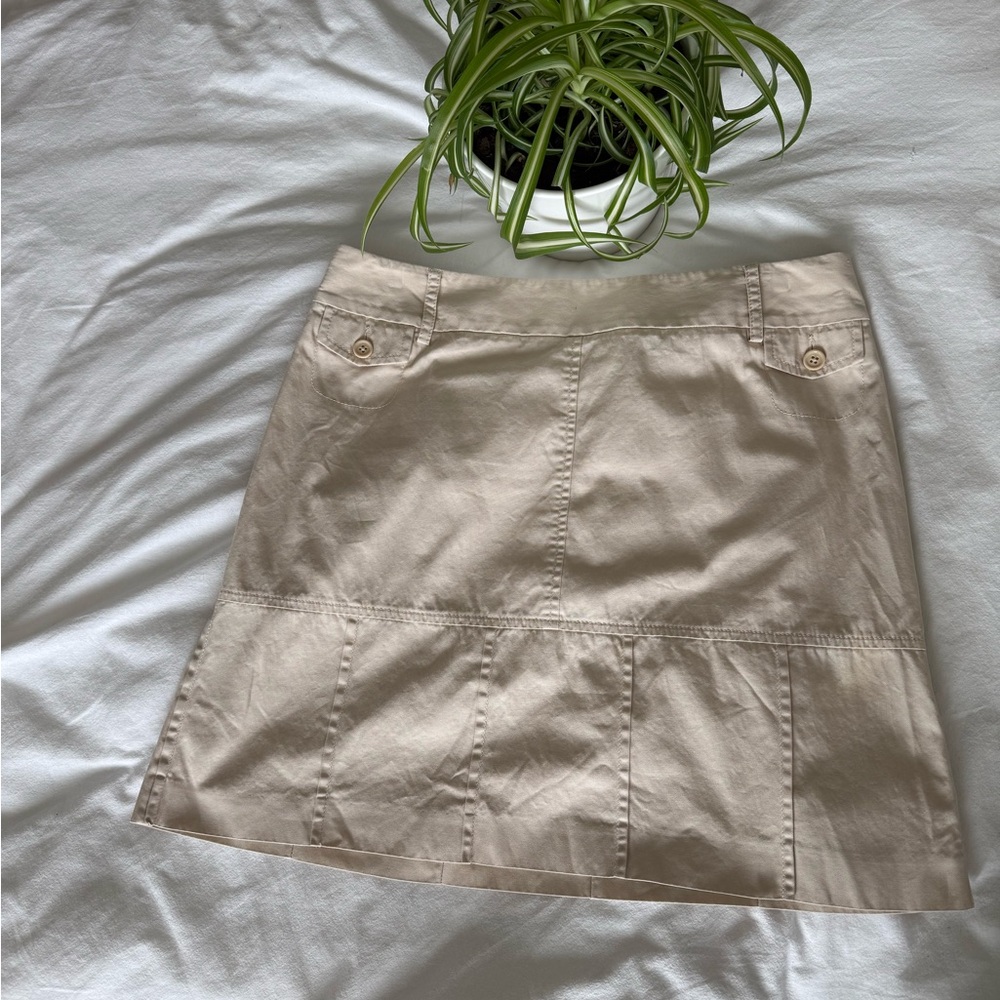 LOFT Beige Mini Skirt, size 10